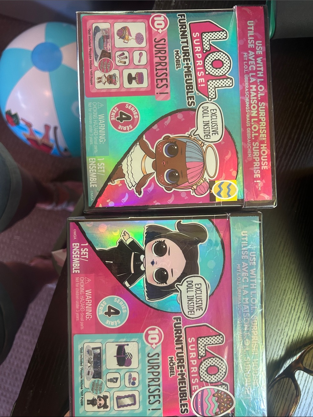 NIB 2 Set L.O.L. Surprise! Furniture Set -Exclusive Doll- 10+ Mystery Surprises